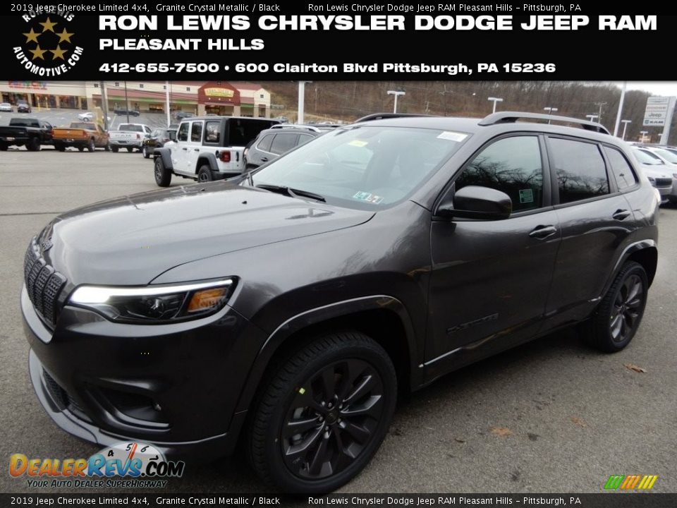 2019 Jeep Cherokee Limited 4x4 Granite Crystal Metallic / Black Photo #1