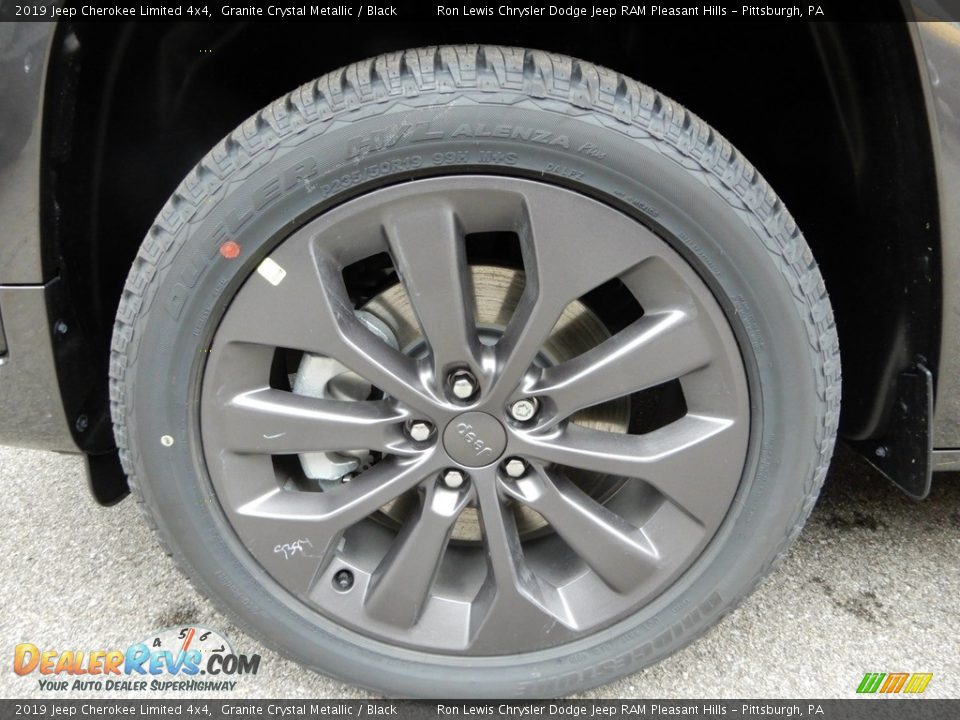 2019 Jeep Cherokee Limited 4x4 Granite Crystal Metallic / Black Photo #10