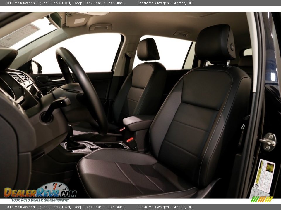 2018 Volkswagen Tiguan SE 4MOTION Deep Black Pearl / Titan Black Photo #5
