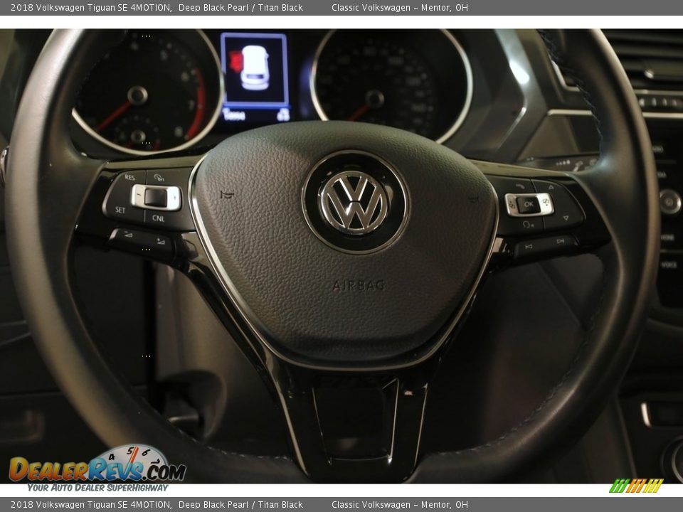 2018 Volkswagen Tiguan SE 4MOTION Deep Black Pearl / Titan Black Photo #7