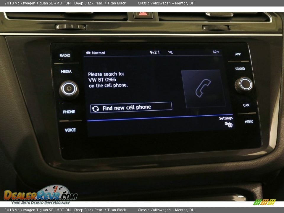 2018 Volkswagen Tiguan SE 4MOTION Deep Black Pearl / Titan Black Photo #12