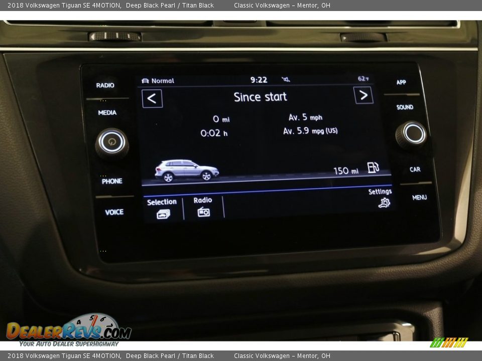 2018 Volkswagen Tiguan SE 4MOTION Deep Black Pearl / Titan Black Photo #13