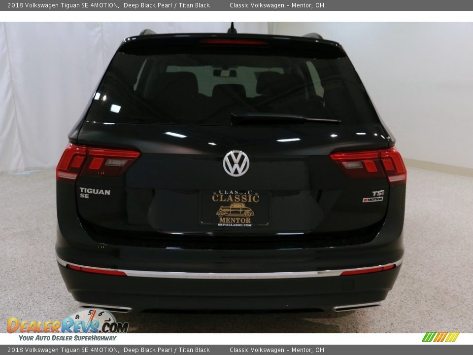 2018 Volkswagen Tiguan SE 4MOTION Deep Black Pearl / Titan Black Photo #20