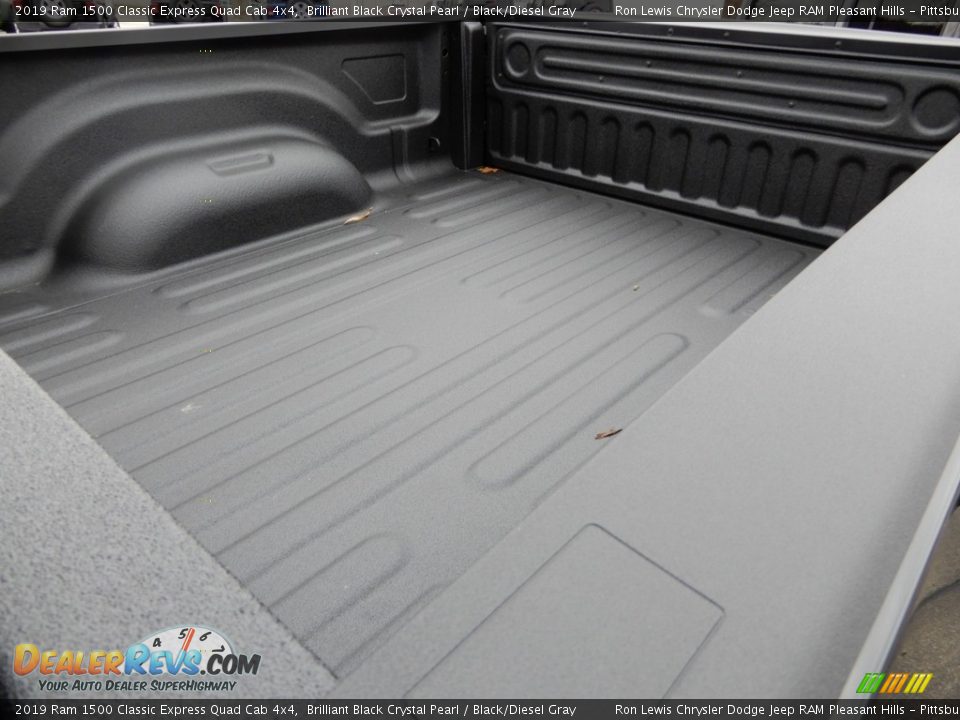 2019 Ram 1500 Classic Express Quad Cab 4x4 Brilliant Black Crystal Pearl / Black/Diesel Gray Photo #13