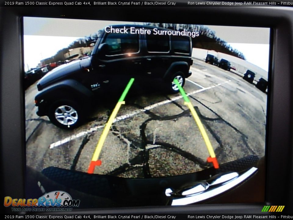 2019 Ram 1500 Classic Express Quad Cab 4x4 Brilliant Black Crystal Pearl / Black/Diesel Gray Photo #19