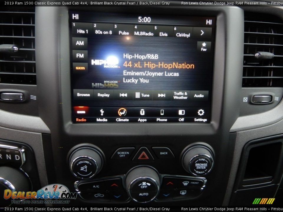 2019 Ram 1500 Classic Express Quad Cab 4x4 Brilliant Black Crystal Pearl / Black/Diesel Gray Photo #20