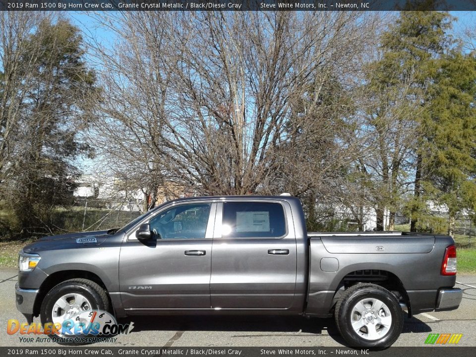 2019 Ram 1500 Big Horn Crew Cab Granite Crystal Metallic / Black/Diesel Gray Photo #1