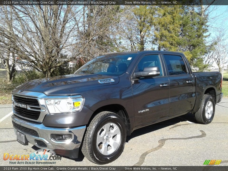 2019 Ram 1500 Big Horn Crew Cab Granite Crystal Metallic / Black/Diesel Gray Photo #2