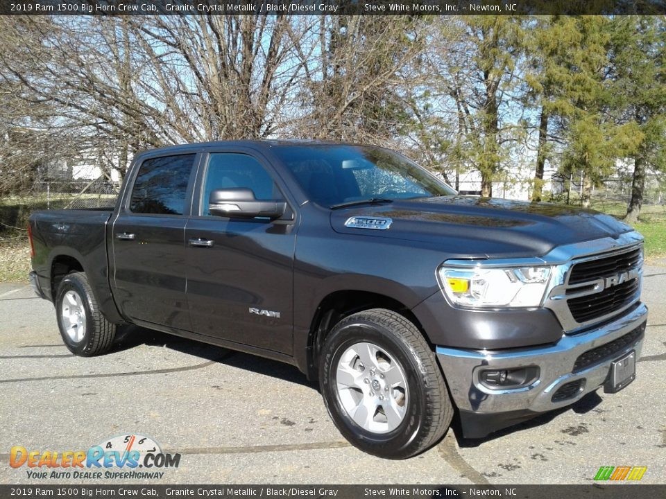 2019 Ram 1500 Big Horn Crew Cab Granite Crystal Metallic / Black/Diesel Gray Photo #4
