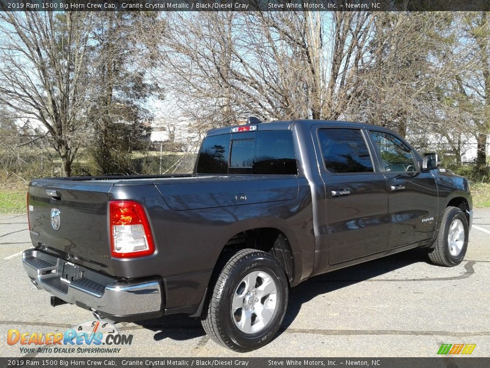 2019 Ram 1500 Big Horn Crew Cab Granite Crystal Metallic / Black/Diesel Gray Photo #6