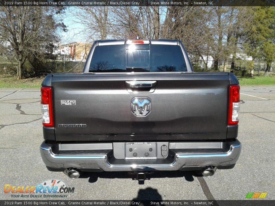 2019 Ram 1500 Big Horn Crew Cab Granite Crystal Metallic / Black/Diesel Gray Photo #7