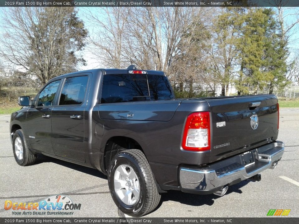 2019 Ram 1500 Big Horn Crew Cab Granite Crystal Metallic / Black/Diesel Gray Photo #8