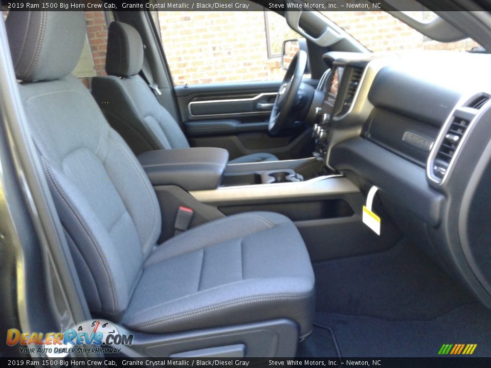 2019 Ram 1500 Big Horn Crew Cab Granite Crystal Metallic / Black/Diesel Gray Photo #15