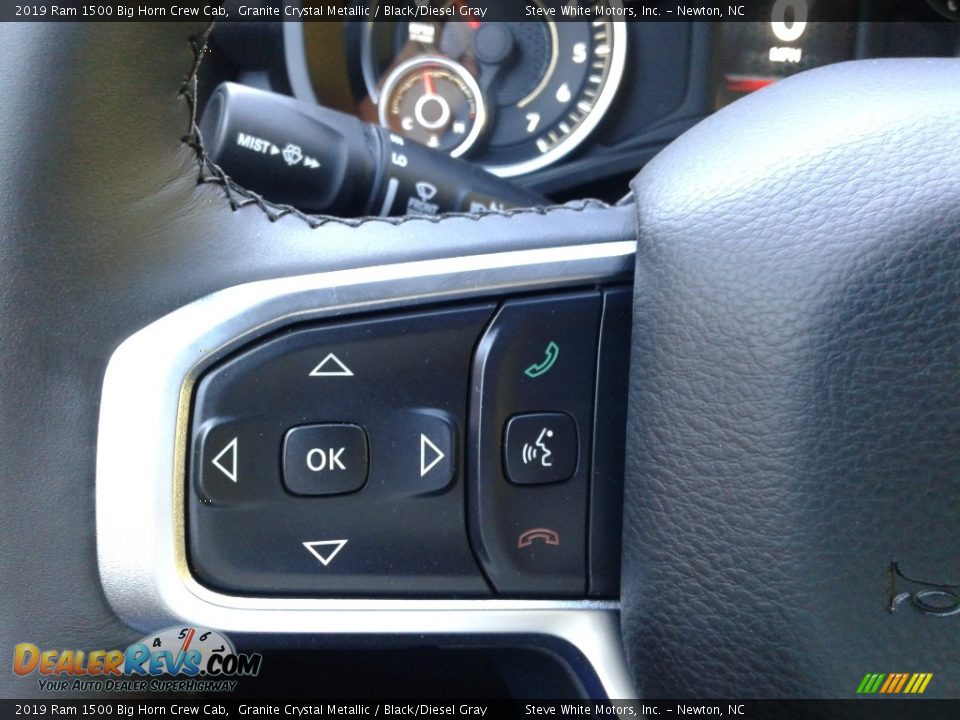 2019 Ram 1500 Big Horn Crew Cab Granite Crystal Metallic / Black/Diesel Gray Photo #18