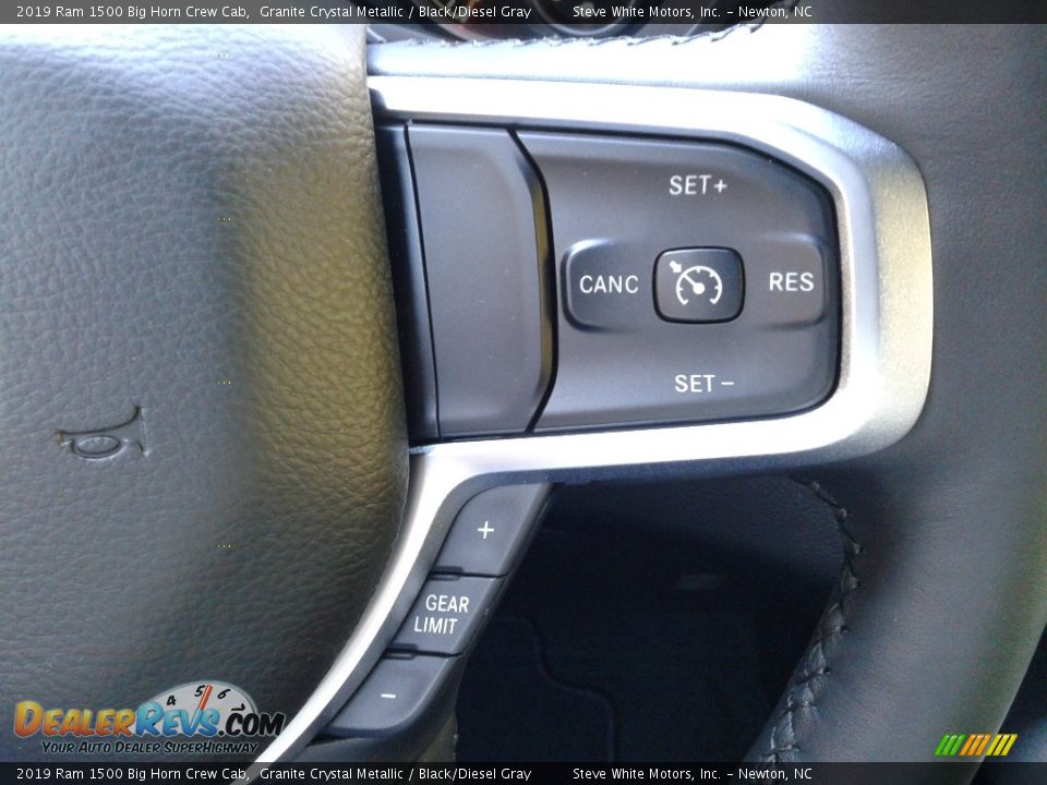 2019 Ram 1500 Big Horn Crew Cab Granite Crystal Metallic / Black/Diesel Gray Photo #19