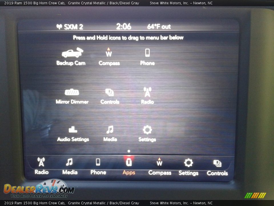 2019 Ram 1500 Big Horn Crew Cab Granite Crystal Metallic / Black/Diesel Gray Photo #25
