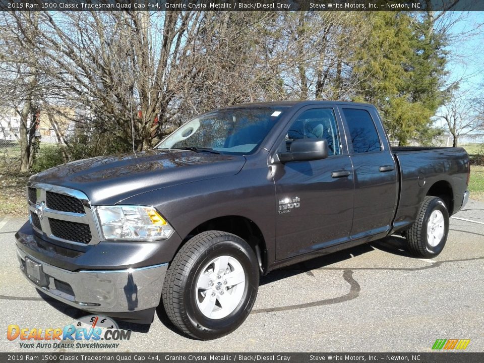 2019 Ram 1500 Classic Tradesman Quad Cab 4x4 Granite Crystal Metallic / Black/Diesel Gray Photo #2