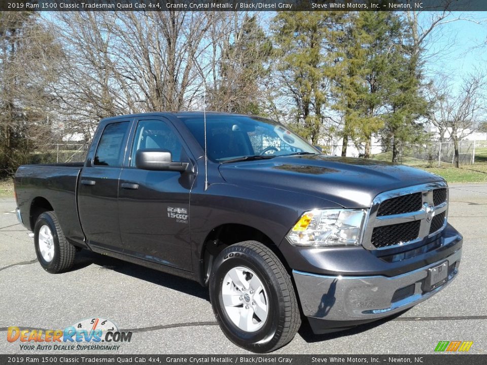2019 Ram 1500 Classic Tradesman Quad Cab 4x4 Granite Crystal Metallic / Black/Diesel Gray Photo #4