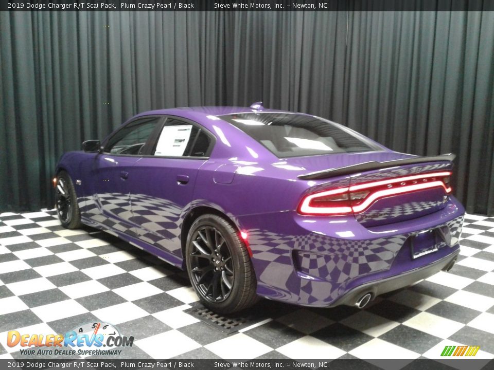 2019 Dodge Charger R/T Scat Pack Plum Crazy Pearl / Black Photo #8