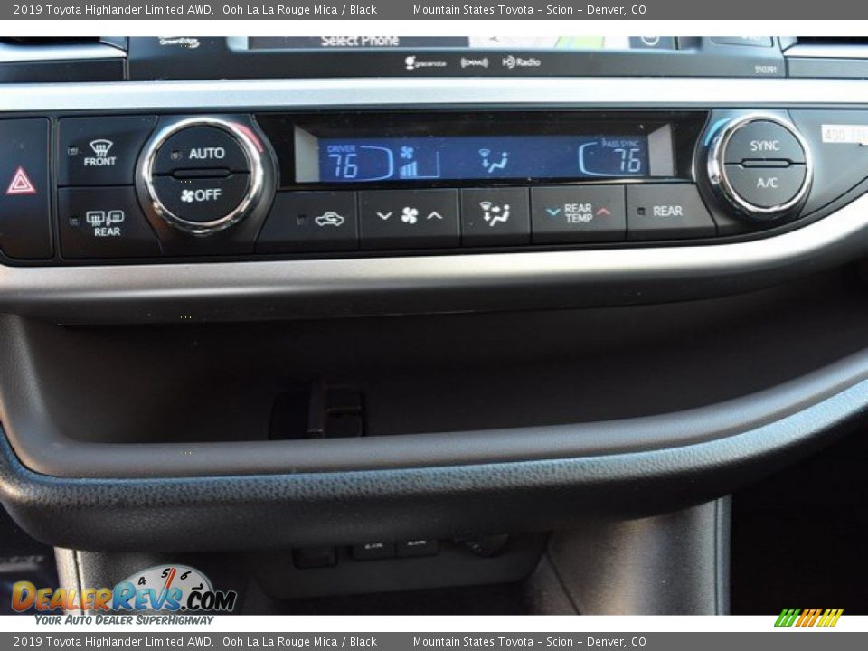 2019 Toyota Highlander Limited AWD Ooh La La Rouge Mica / Black Photo #33
