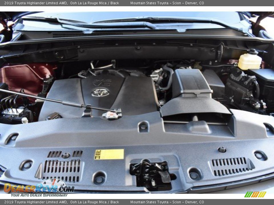 2019 Toyota Highlander Limited AWD Ooh La La Rouge Mica / Black Photo #35