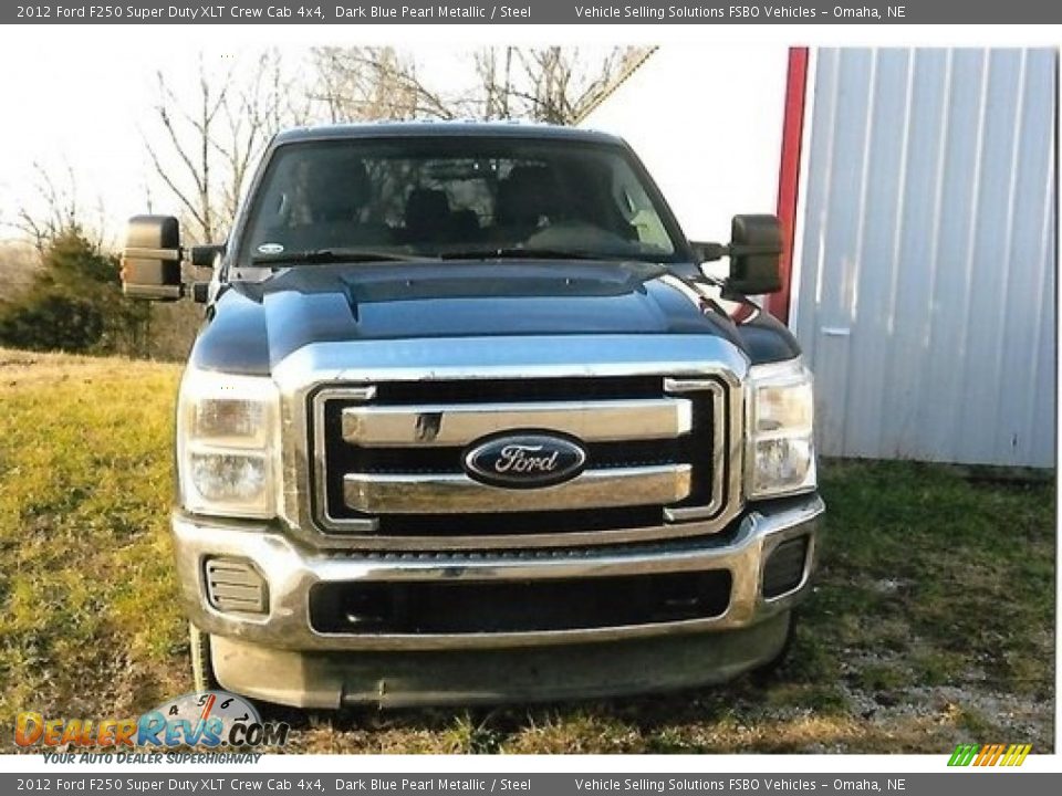 2012 Ford F250 Super Duty XLT Crew Cab 4x4 Dark Blue Pearl Metallic / Steel Photo #6