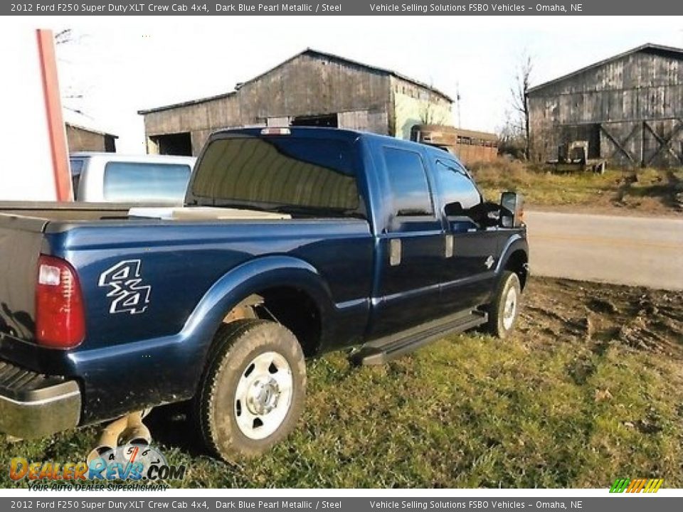 2012 Ford F250 Super Duty XLT Crew Cab 4x4 Dark Blue Pearl Metallic / Steel Photo #7