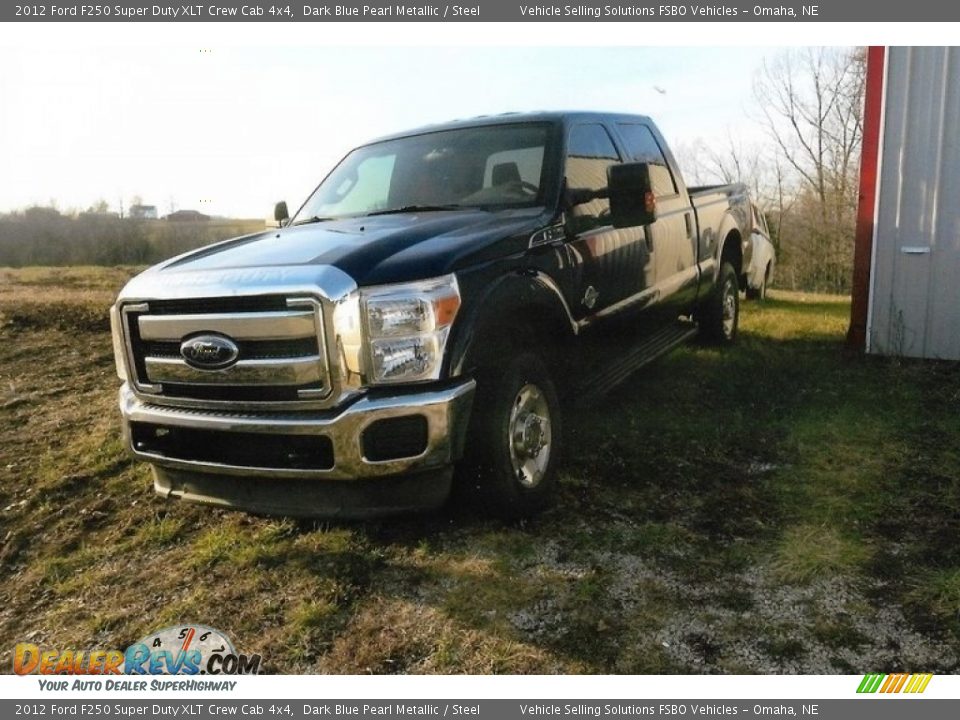 2012 Ford F250 Super Duty XLT Crew Cab 4x4 Dark Blue Pearl Metallic / Steel Photo #8