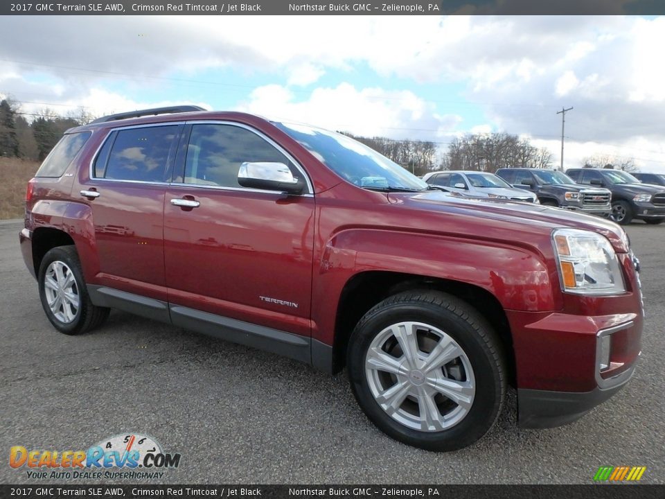 2017 GMC Terrain SLE AWD Crimson Red Tintcoat / Jet Black Photo #4