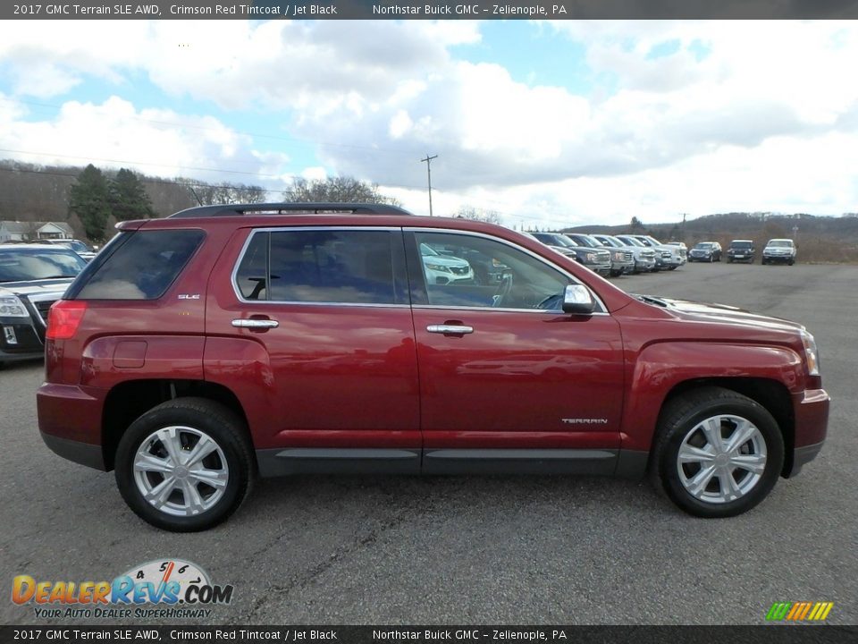 2017 GMC Terrain SLE AWD Crimson Red Tintcoat / Jet Black Photo #5