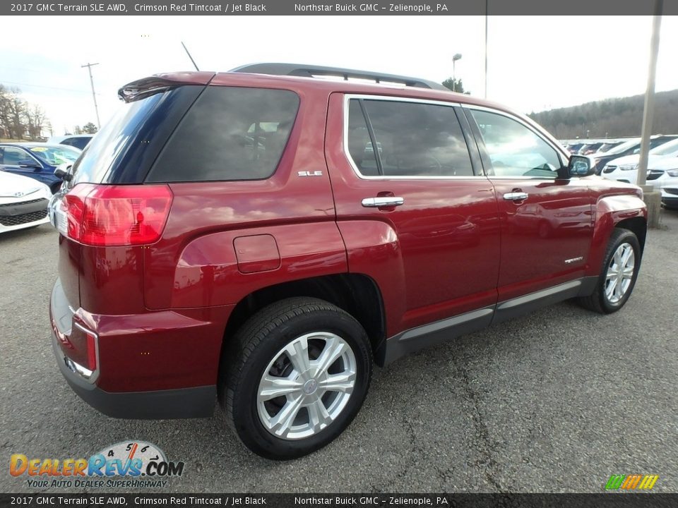 2017 GMC Terrain SLE AWD Crimson Red Tintcoat / Jet Black Photo #8