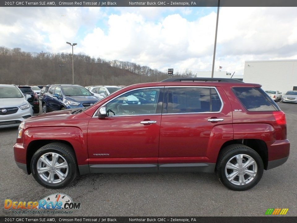 2017 GMC Terrain SLE AWD Crimson Red Tintcoat / Jet Black Photo #12