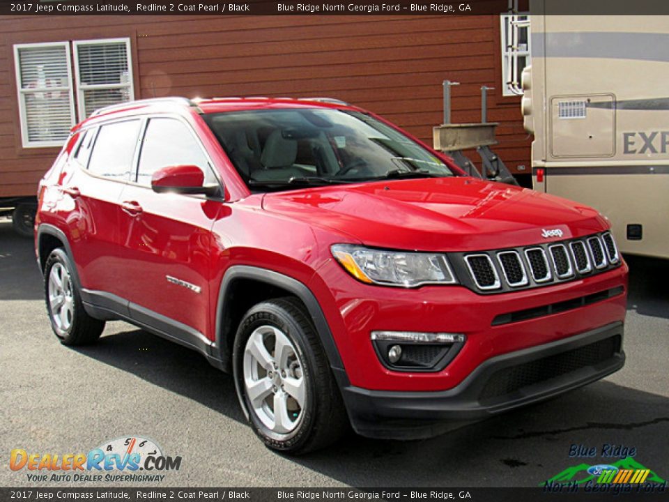 2017 Jeep Compass Latitude Redline 2 Coat Pearl / Black Photo #7