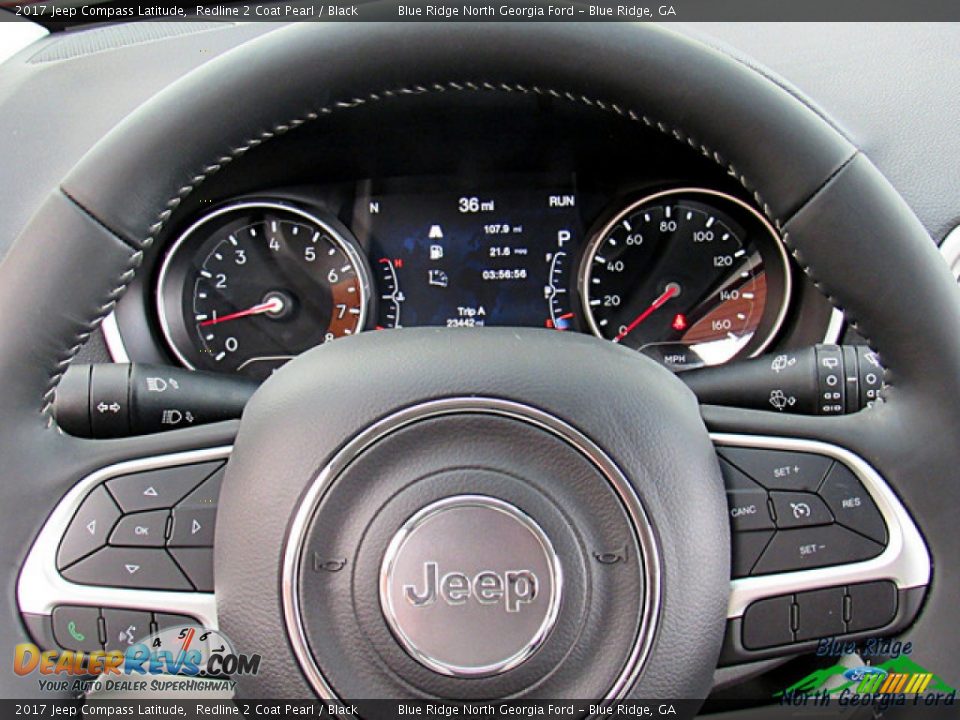 2017 Jeep Compass Latitude Redline 2 Coat Pearl / Black Photo #14