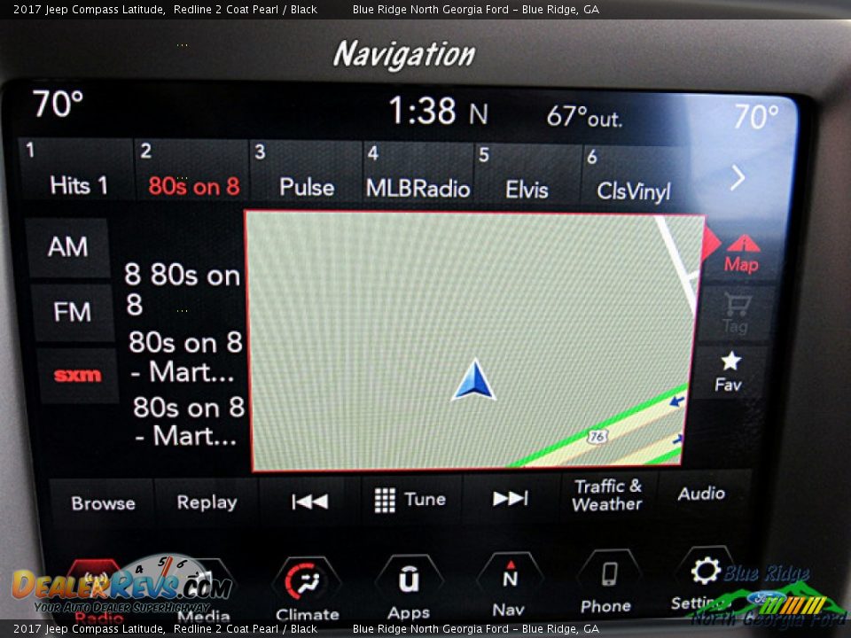 2017 Jeep Compass Latitude Redline 2 Coat Pearl / Black Photo #16