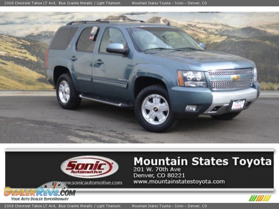 2009 Chevrolet Tahoe LT 4x4 Blue Granite Metallic / Light Titanium Photo #1