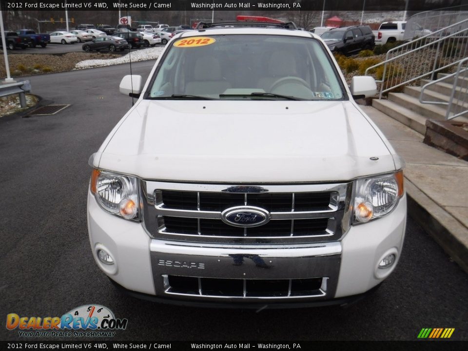 2012 Ford Escape Limited V6 4WD White Suede / Camel Photo #5