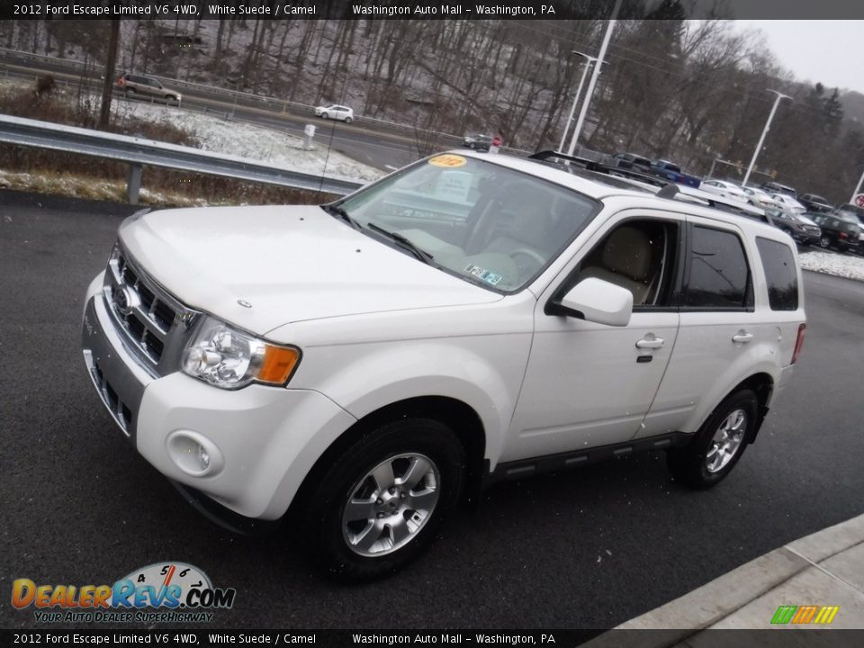 2012 Ford Escape Limited V6 4WD White Suede / Camel Photo #6