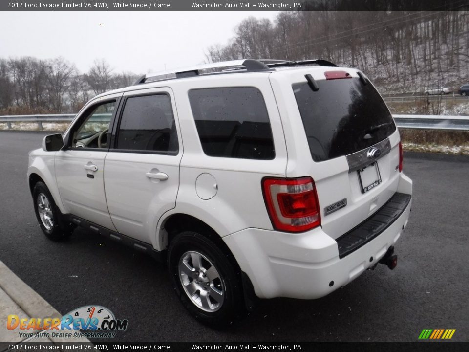 2012 Ford Escape Limited V6 4WD White Suede / Camel Photo #8