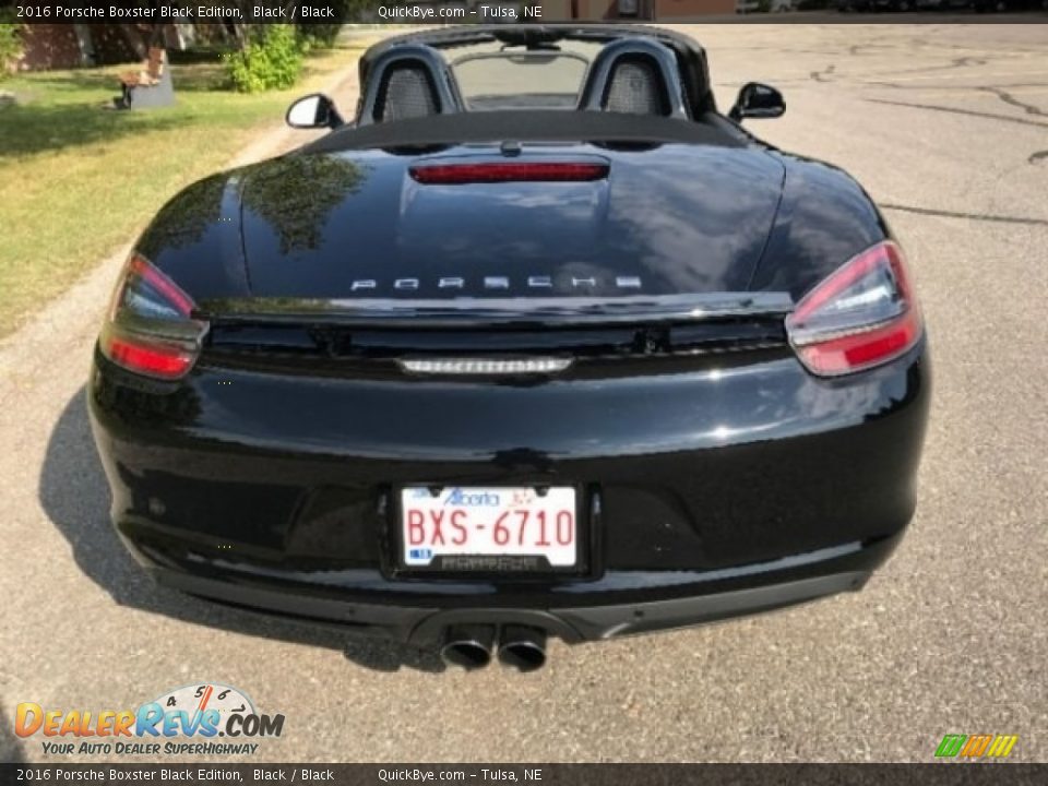 2016 Porsche Boxster Black Edition Black / Black Photo #4