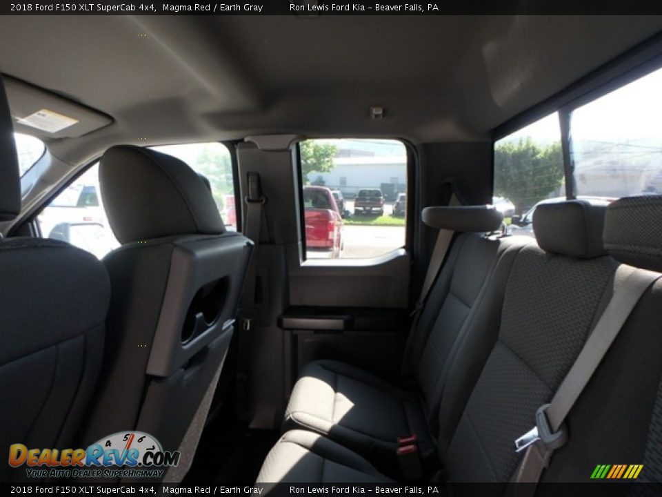 2018 Ford F150 XLT SuperCab 4x4 Magma Red / Earth Gray Photo #12