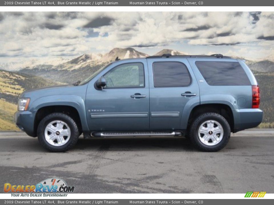 2009 Chevrolet Tahoe LT 4x4 Blue Granite Metallic / Light Titanium Photo #6