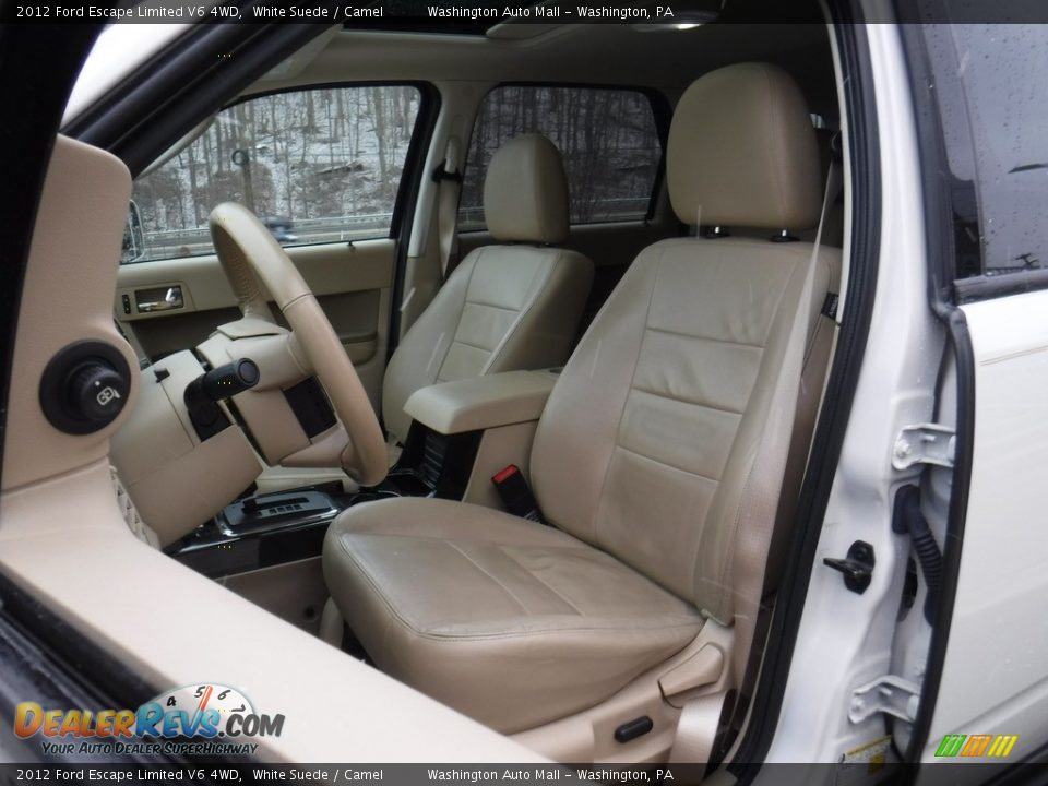 2012 Ford Escape Limited V6 4WD White Suede / Camel Photo #14