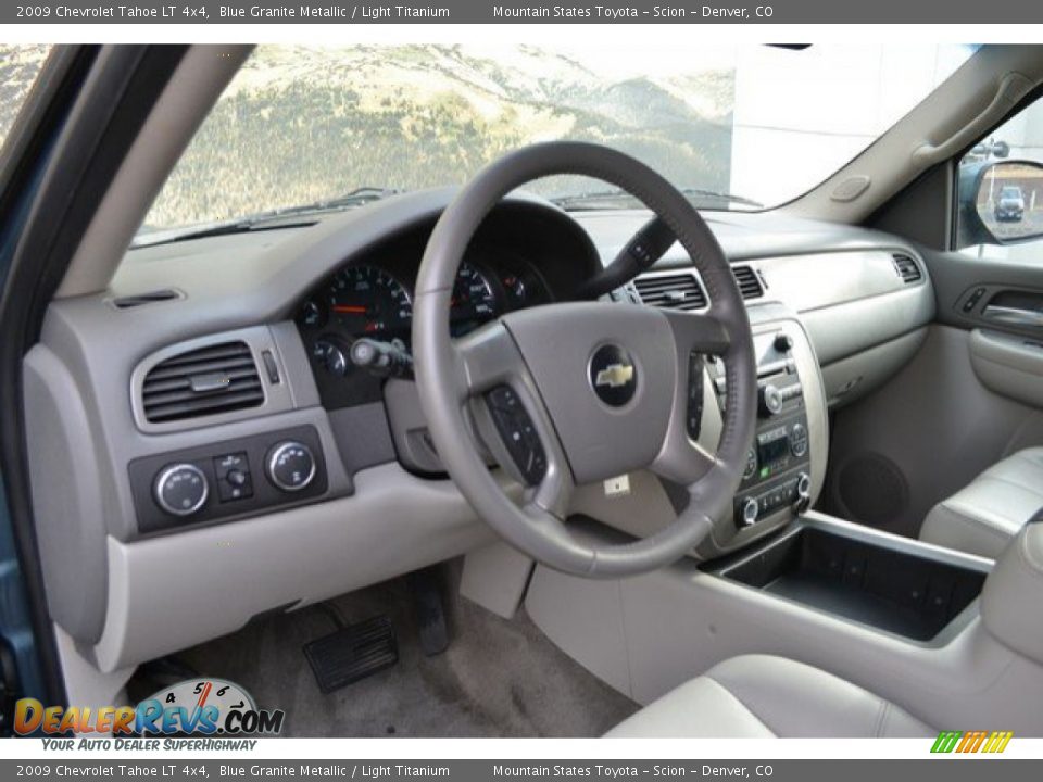 2009 Chevrolet Tahoe LT 4x4 Blue Granite Metallic / Light Titanium Photo #10