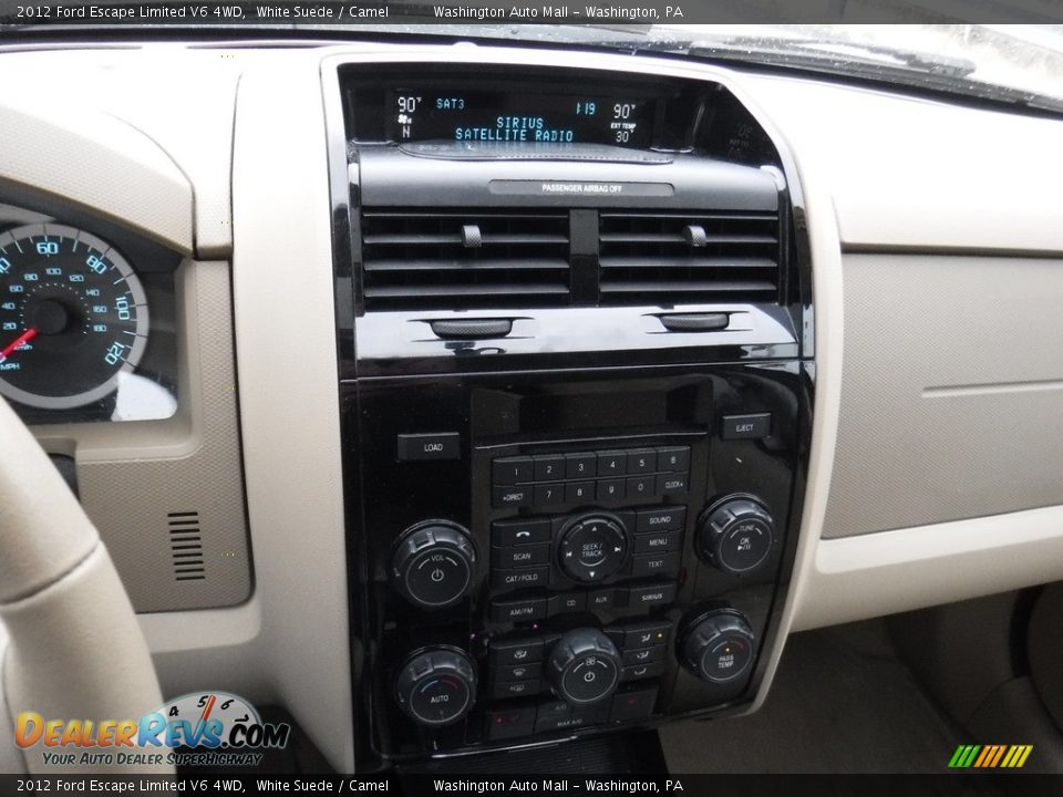 2012 Ford Escape Limited V6 4WD White Suede / Camel Photo #17