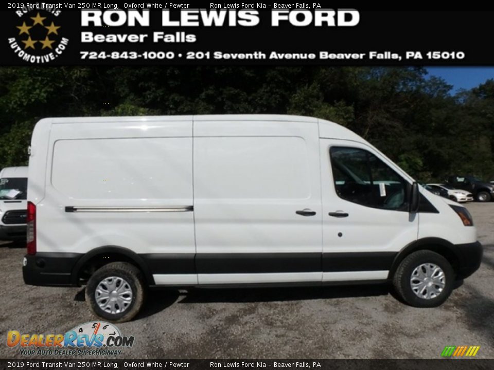 2019 Ford Transit Van 250 MR Long Oxford White / Pewter Photo #1