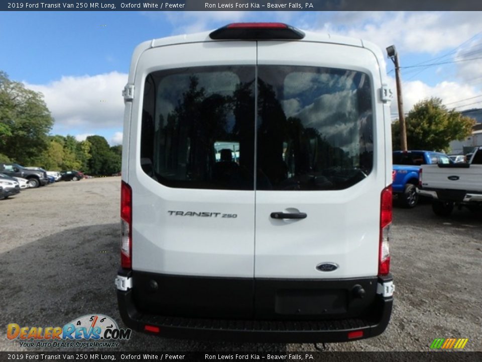 2019 Ford Transit Van 250 MR Long Oxford White / Pewter Photo #6