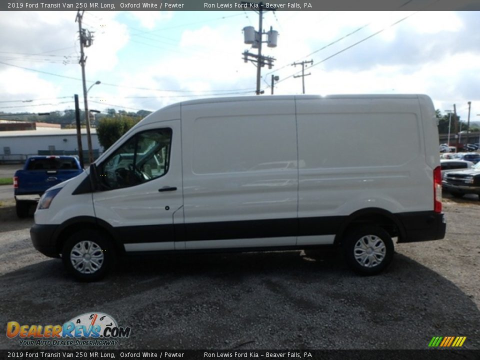 2019 Ford Transit Van 250 MR Long Oxford White / Pewter Photo #9