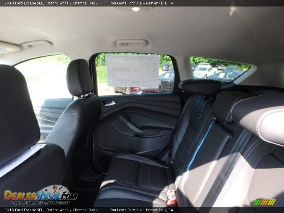 2018 Ford Escape SEL Oxford White / Charcoal Black Photo #12