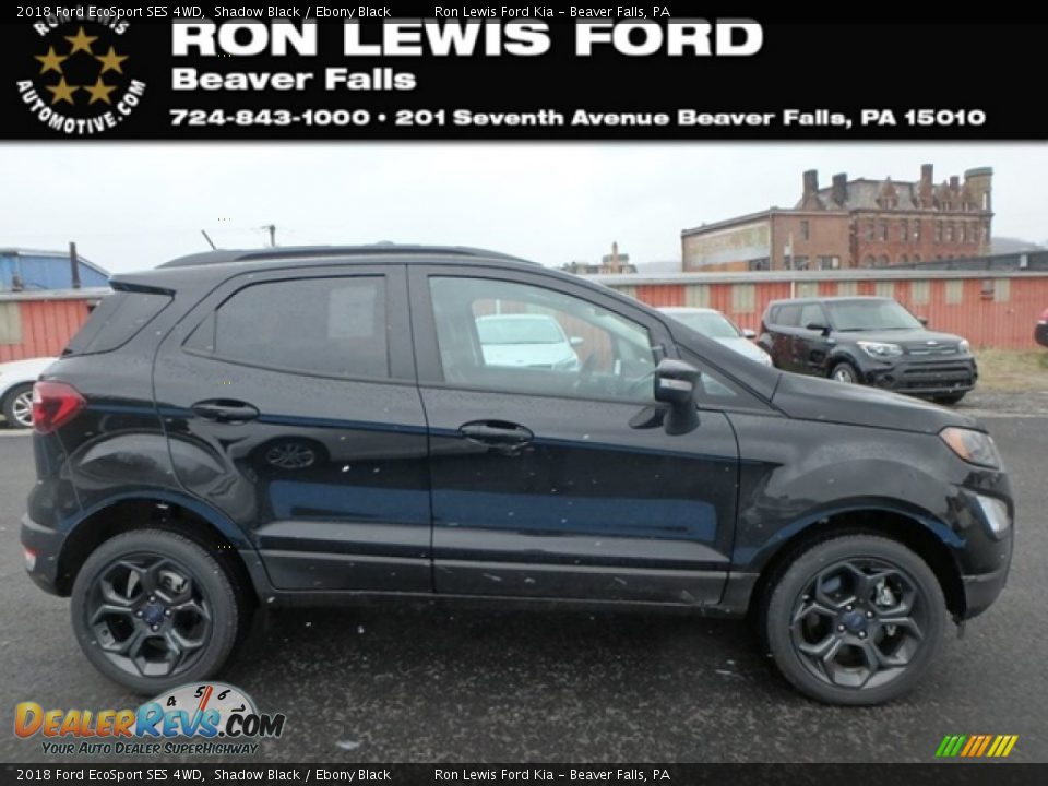 2018 Ford EcoSport SES 4WD Shadow Black / Ebony Black Photo #1